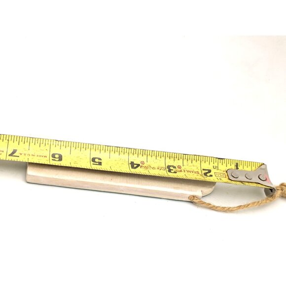 Nautical Wooden "Ahoy" Sign With Rope Hanger Christmas Ornament Miniature 6.5" - Picture 6 of 6